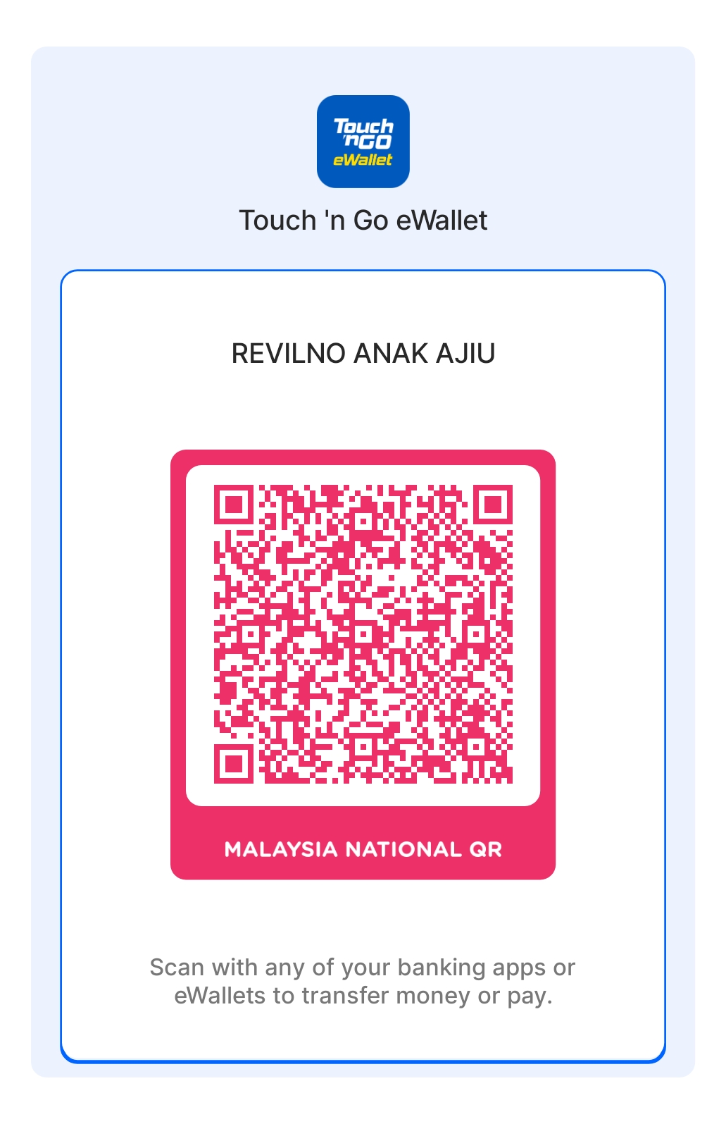 Touch 'n Go QR Code